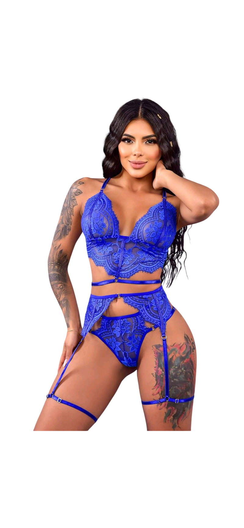 Conjunto De Lenceria · Azul Oscuro · 767